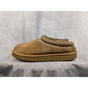 UGG Tasman Chestnut Suede Slippers Big Kids Size 5 5955 Brown Slip On Shoes